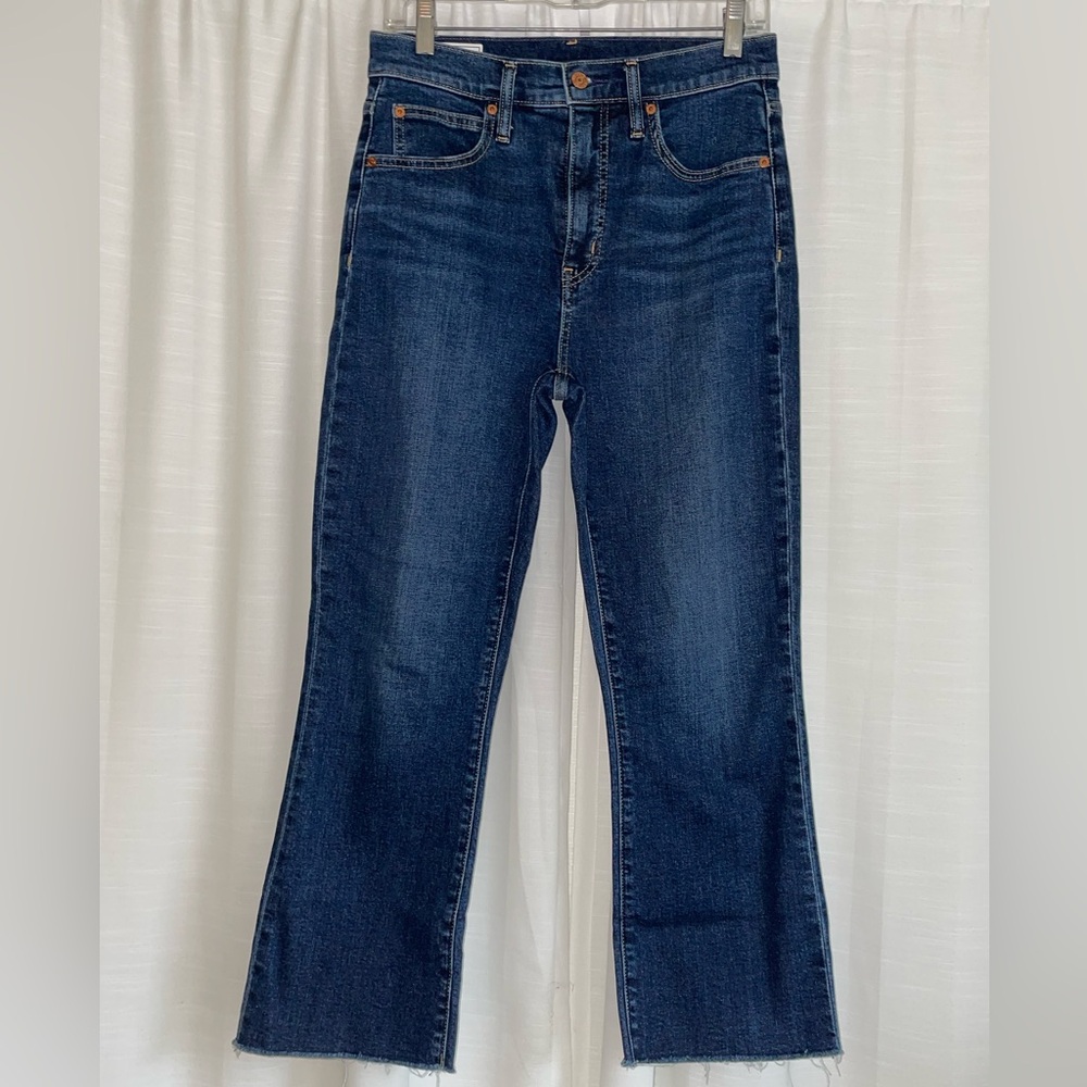 GAP Kick Fit High Rise Dark Indigo Blue Jeans - Size 6